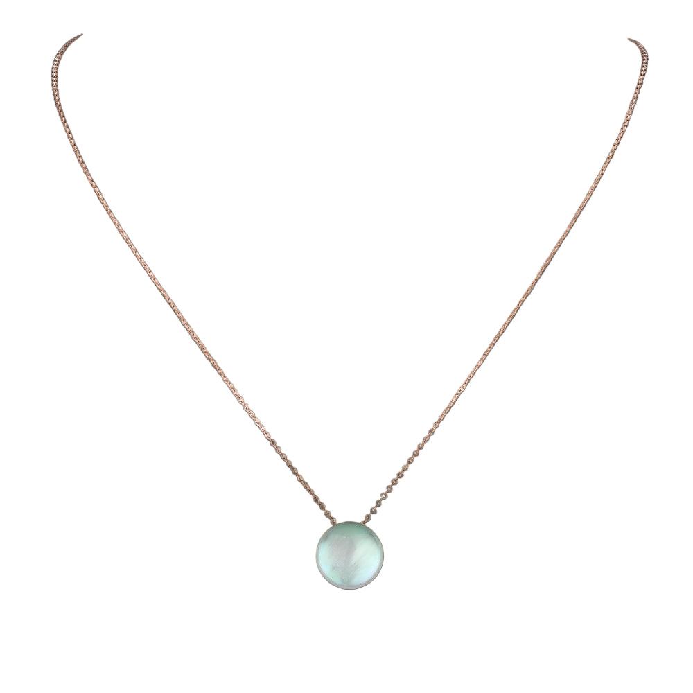 MIMI Pendente in oro 9k e crisoprasio