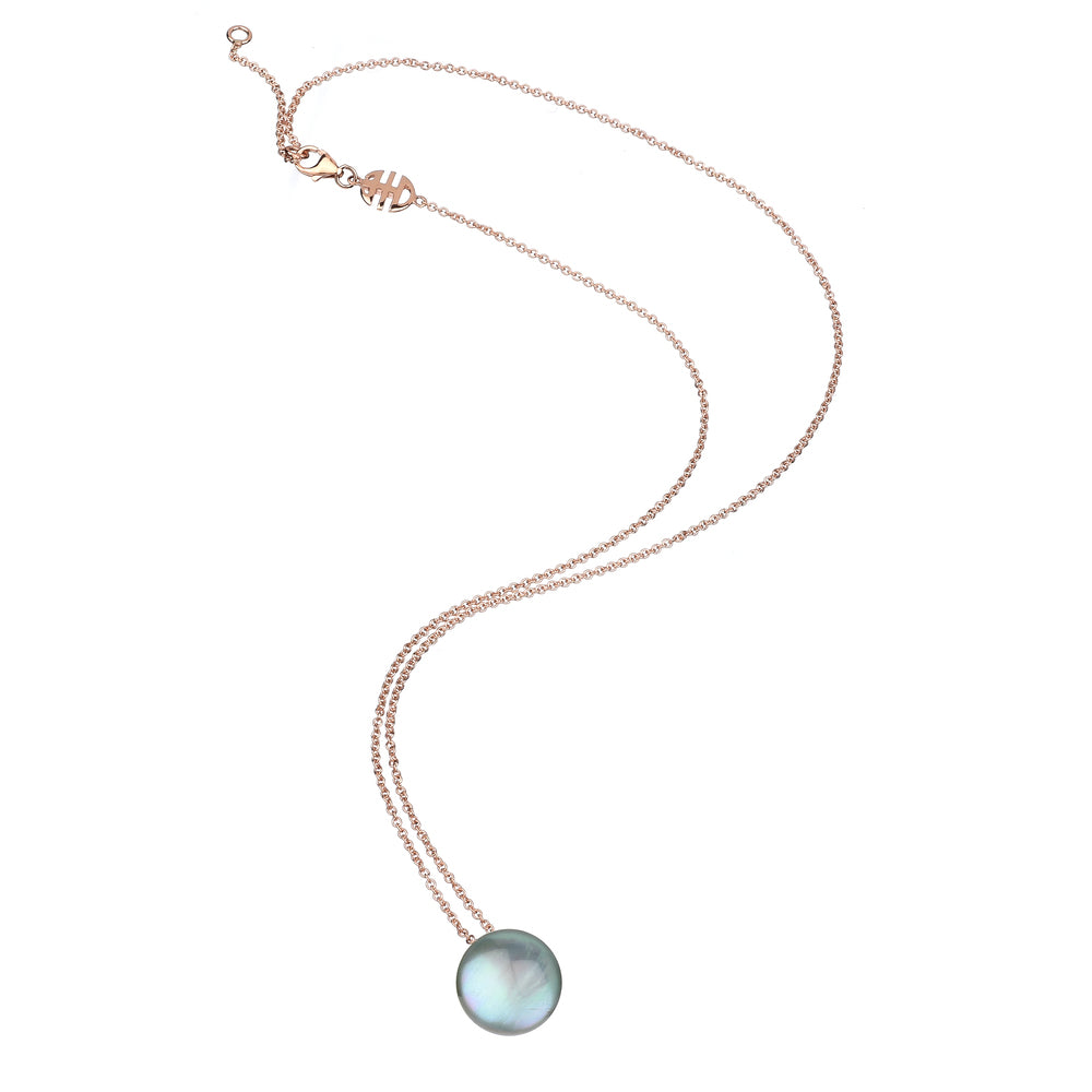 MIMI Pendente in oro 9k e crisoprasio