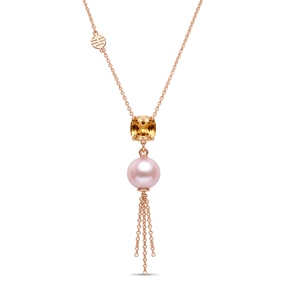 Pendente Shanti perla rosa — MIMÍ Milano