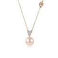 Star pendant with pink pearl