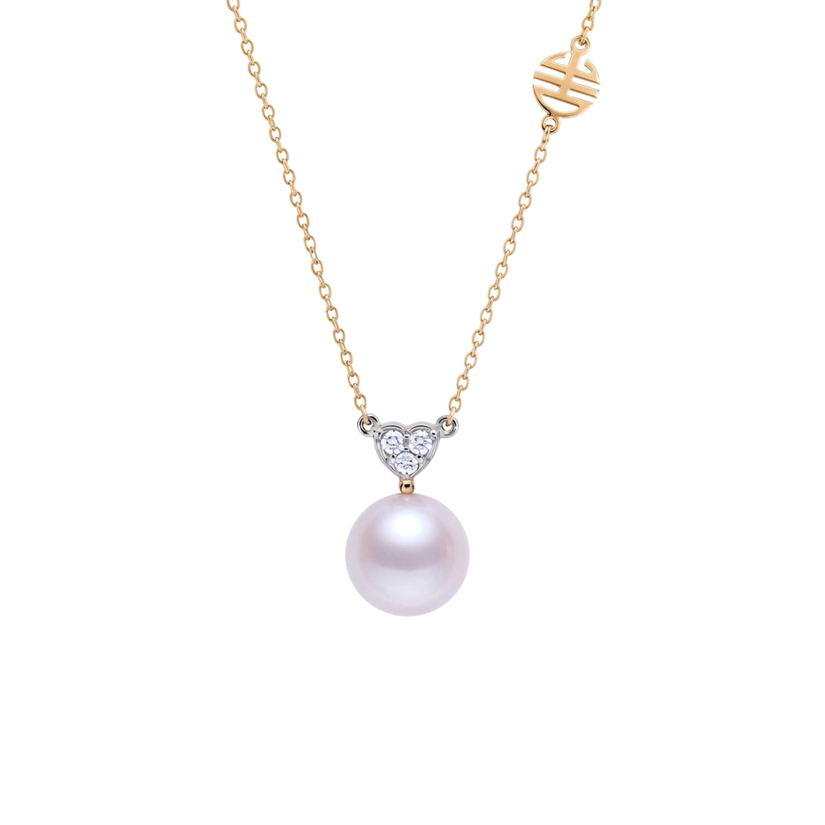 Pendente Cuore perla viola — MIMÍ Milano