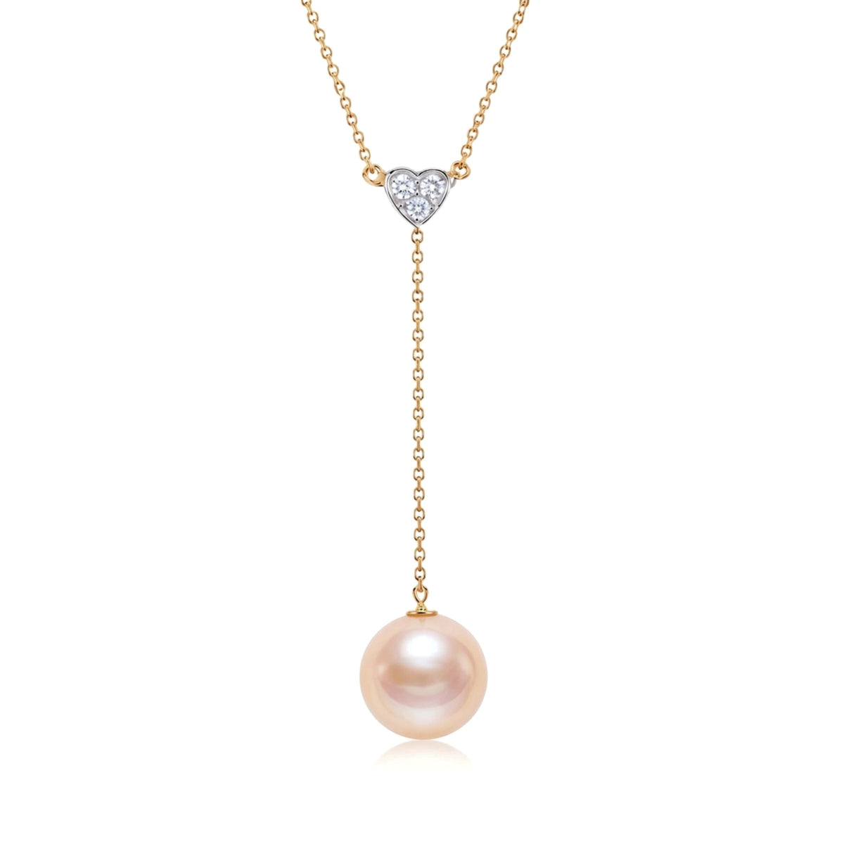 Pendente a Y perla rosa — MIMÍ Milano