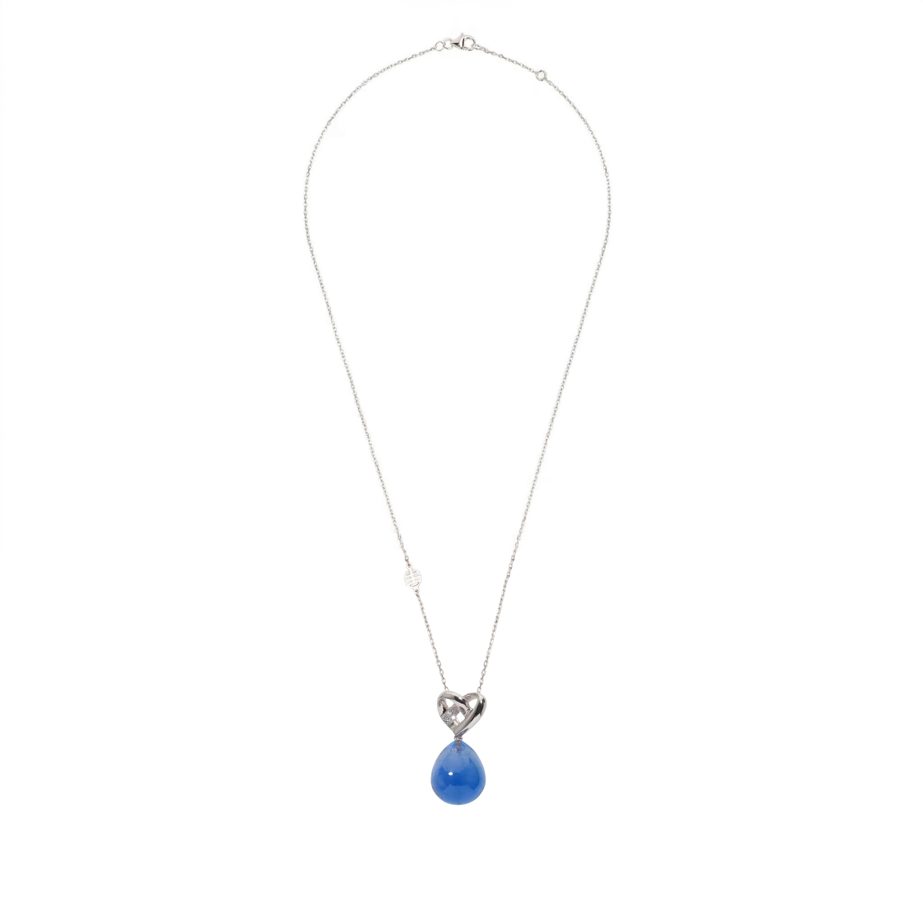 MIMI MILANO Pendente Love Knot con topazio London blue