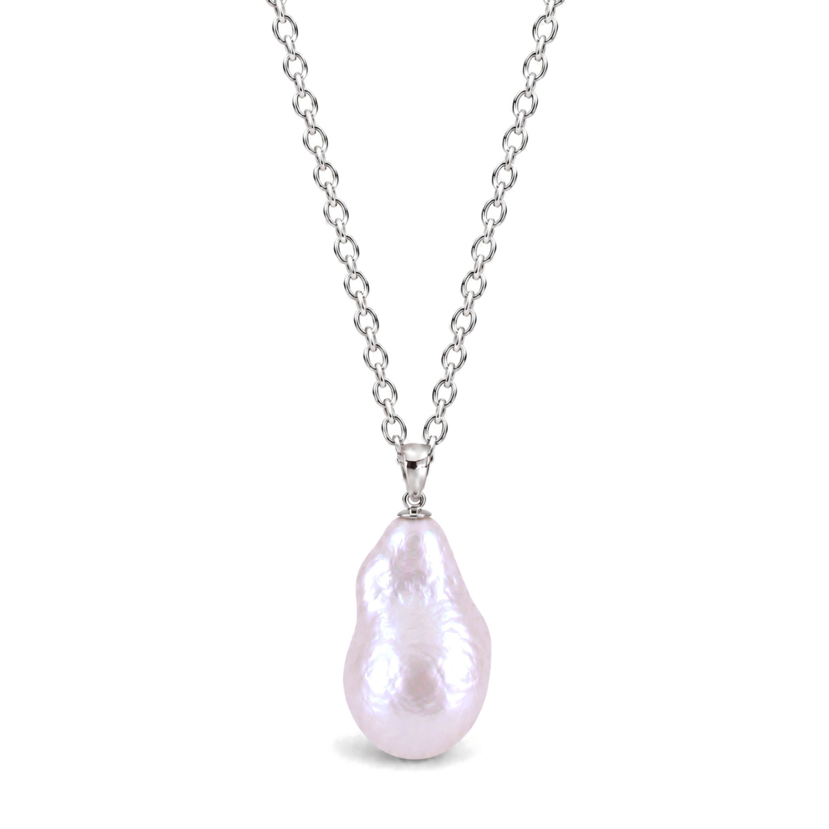 Pendente perla barocca viola — MIMÍ Milano