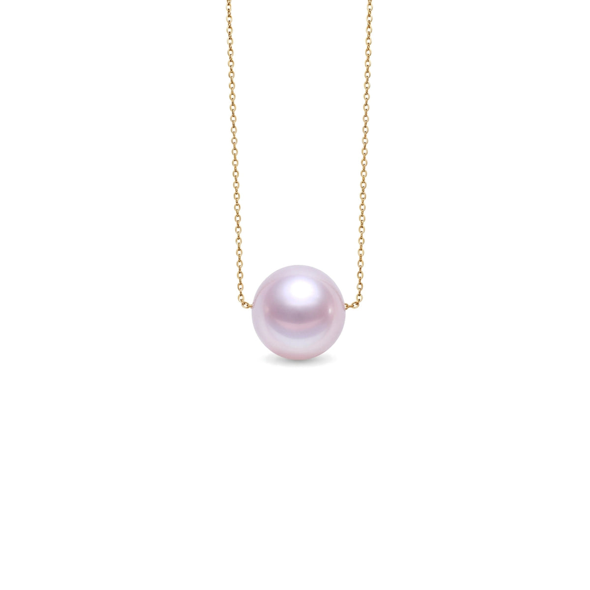 Pendente perla viola con catena diamantata — MIMÍ Milano