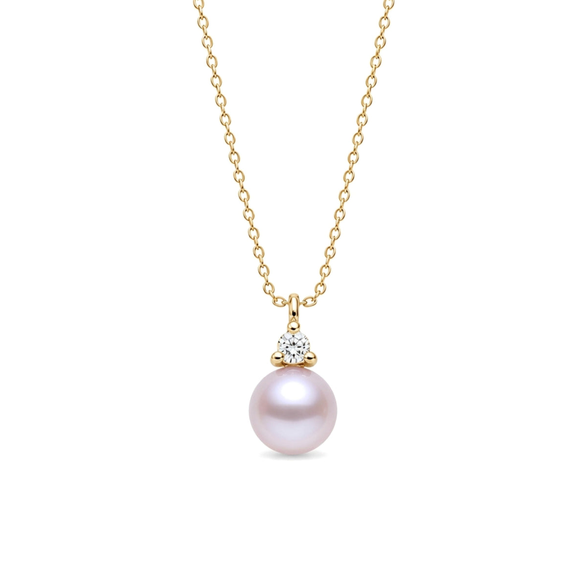 Pendente perla viola con diamante — MIMÍ Milano