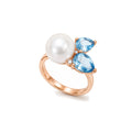 Cocktail ring with white pearl
