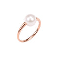 Anello Solitario perla Akoya bianca