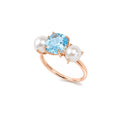 Shanti ring with white pearls