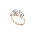 Anello Shanti Topazio azzurro