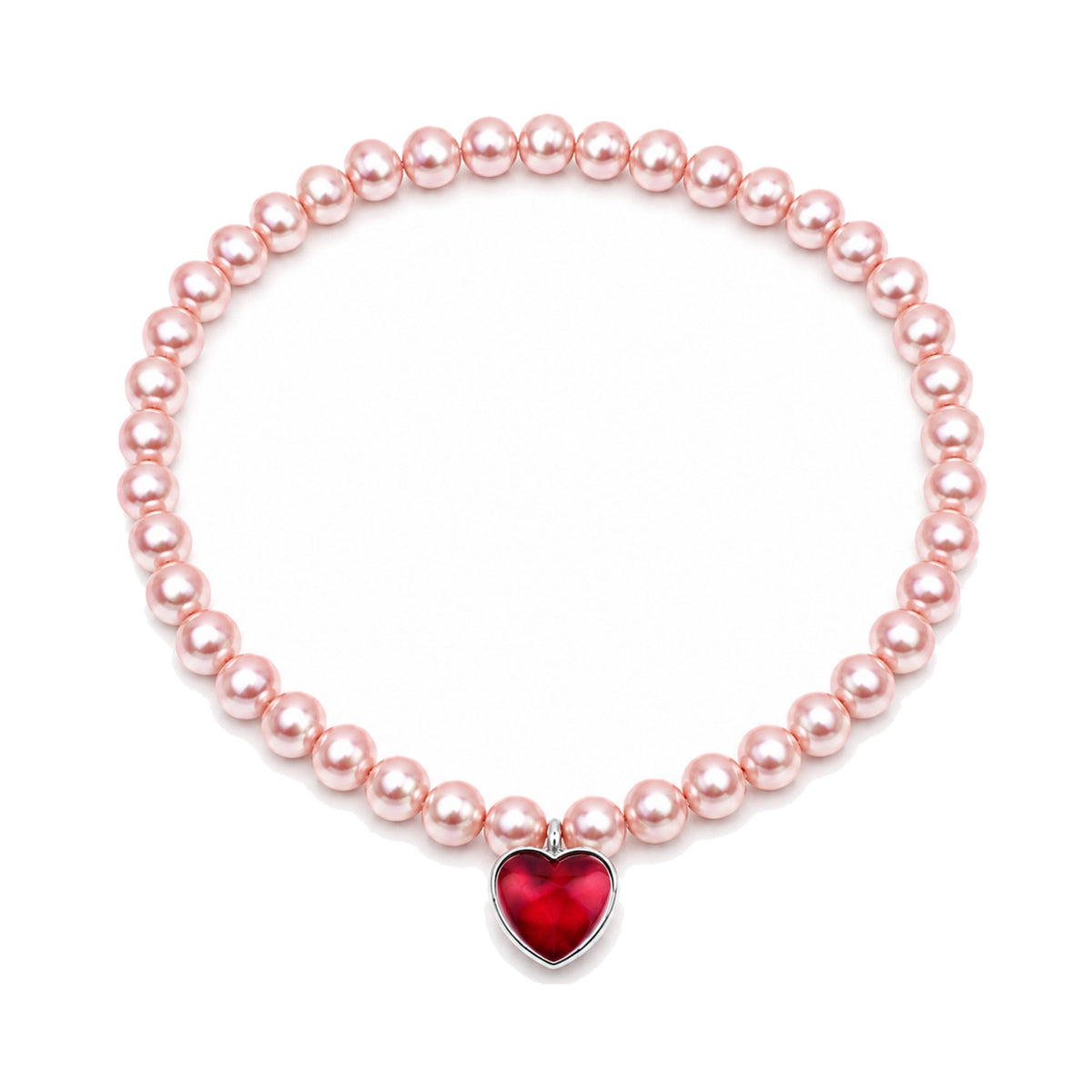 Bracciale doppio in argento 925 con perle Freshwater viola e doppietta, madreperla 39 cm cuore — MIMÍ Milano