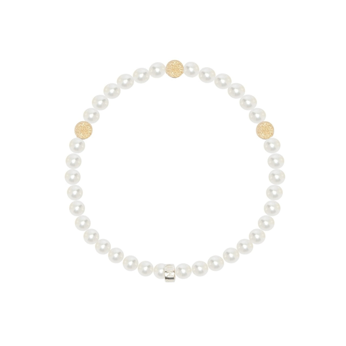 Bracciale Perla Miluna sferara oro giallo sfaccettata PBR2302G