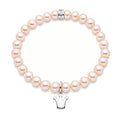 Bracciale Corona perle rosa