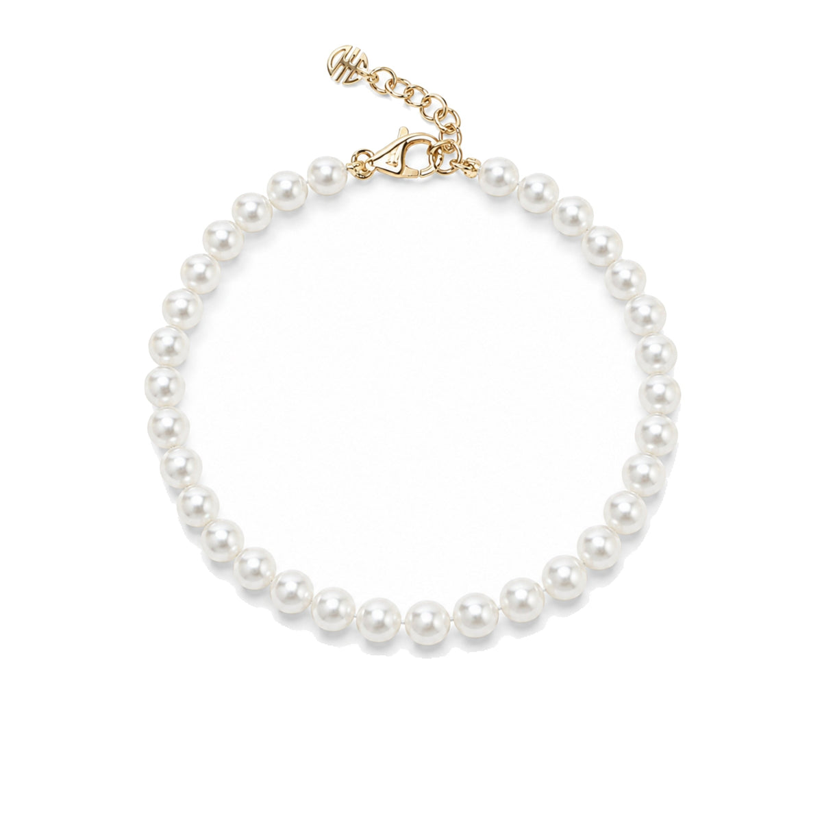 Bracciale in oro giallo 9k con perle Freshwater bianche 3-3,5 mm — MIMÍ Milano