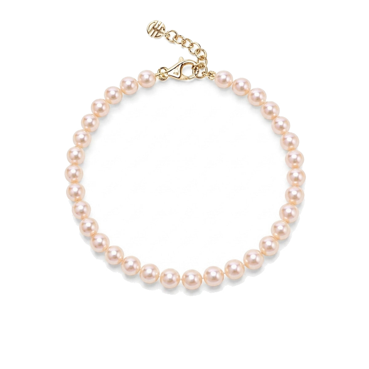 Bracciale in oro giallo 9k con perle Freshwater rosa 3-3,5 mm — MIMÍ Milano