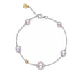 Bracciale perle viola