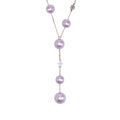 Collana Stella perle viola