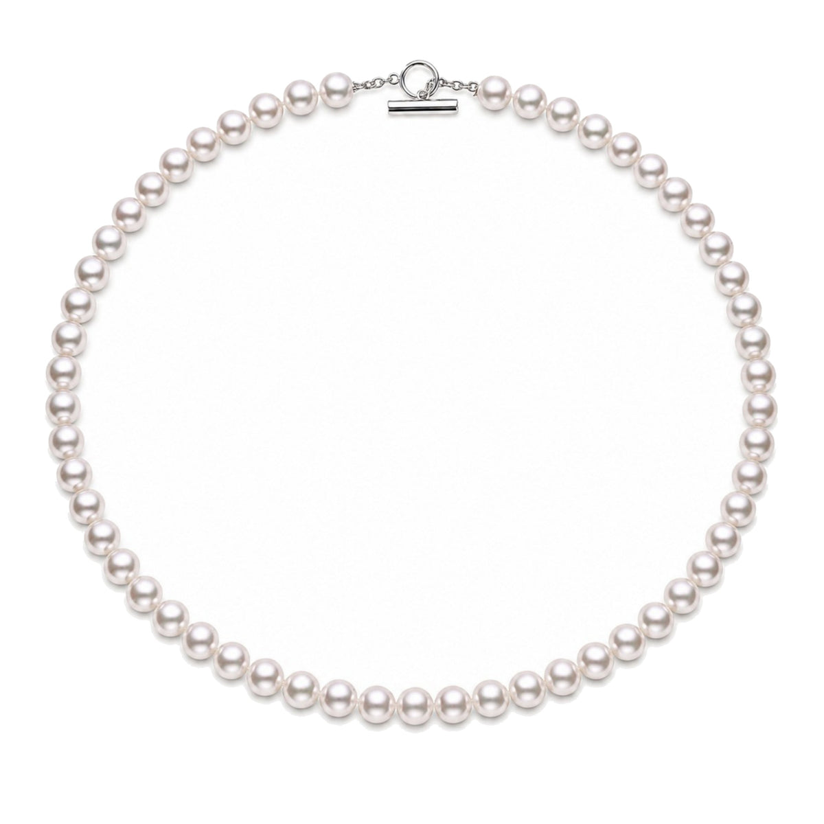 Collana choker in argento 925 con perle Freshwater bianche 56 cm — MIMÍ Milano