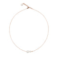 Choker necklace with white Akoya pearls