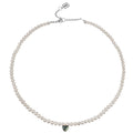 Collana Cuore perle bianche