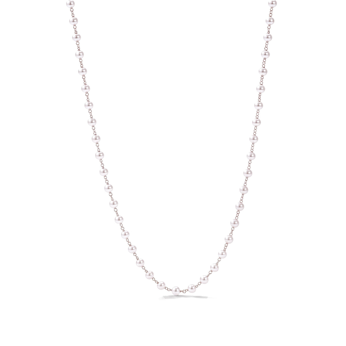 Collana in argento 925 con perle Freshwater bianche 5 mm — MIMÍ Milano
