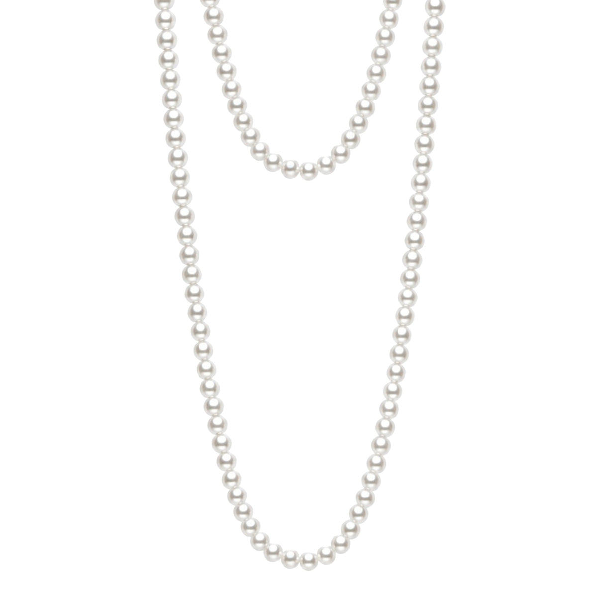 Collana in argento 925 con perle Freshwater bianche e charm Ognibene 56 cm lunga — MIMÍ Milano