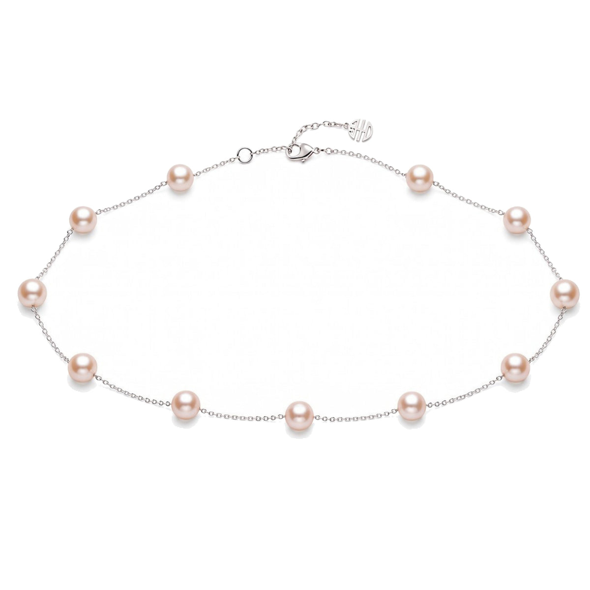 Collana in argento 925 con perle Freshwater rosa 42 cm — MIMÍ Milano — vista 2