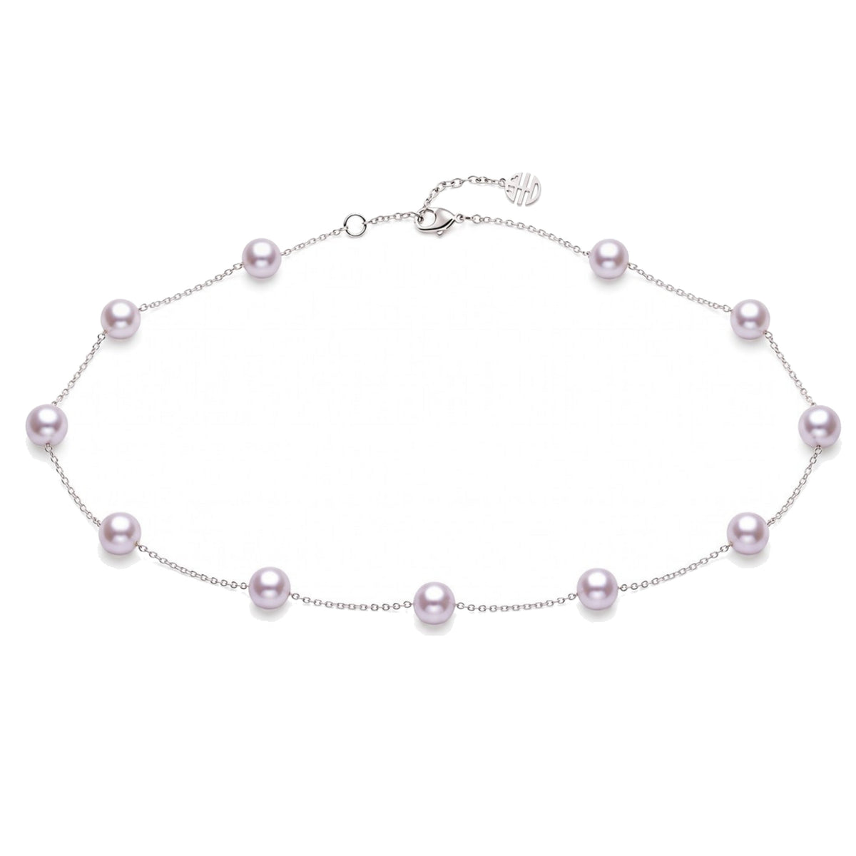 Collana in argento 925 con perle Freshwater viola 42 cm — MIMÍ Milano — vista 2