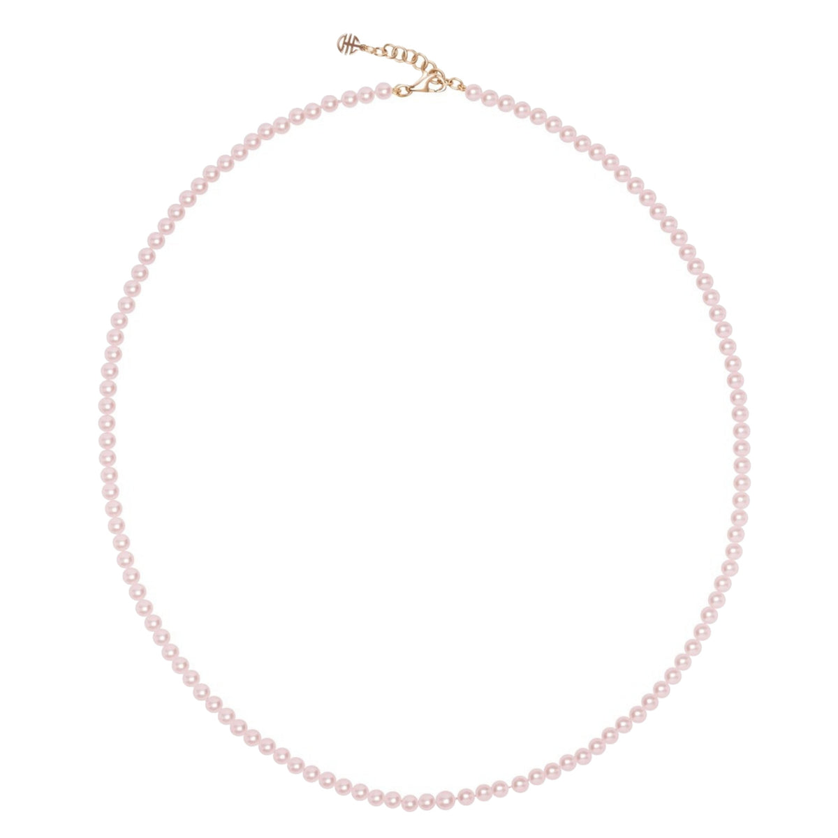 Collana in oro giallo 9k con perle Freshwater rosa 3-3,5 mm — MIMÍ Milano