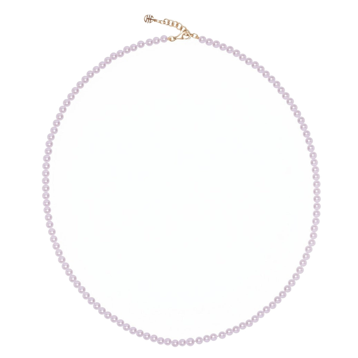 Collana in oro giallo 9k con perle Freshwater viola 3-3,5 mm — MIMÍ Milano