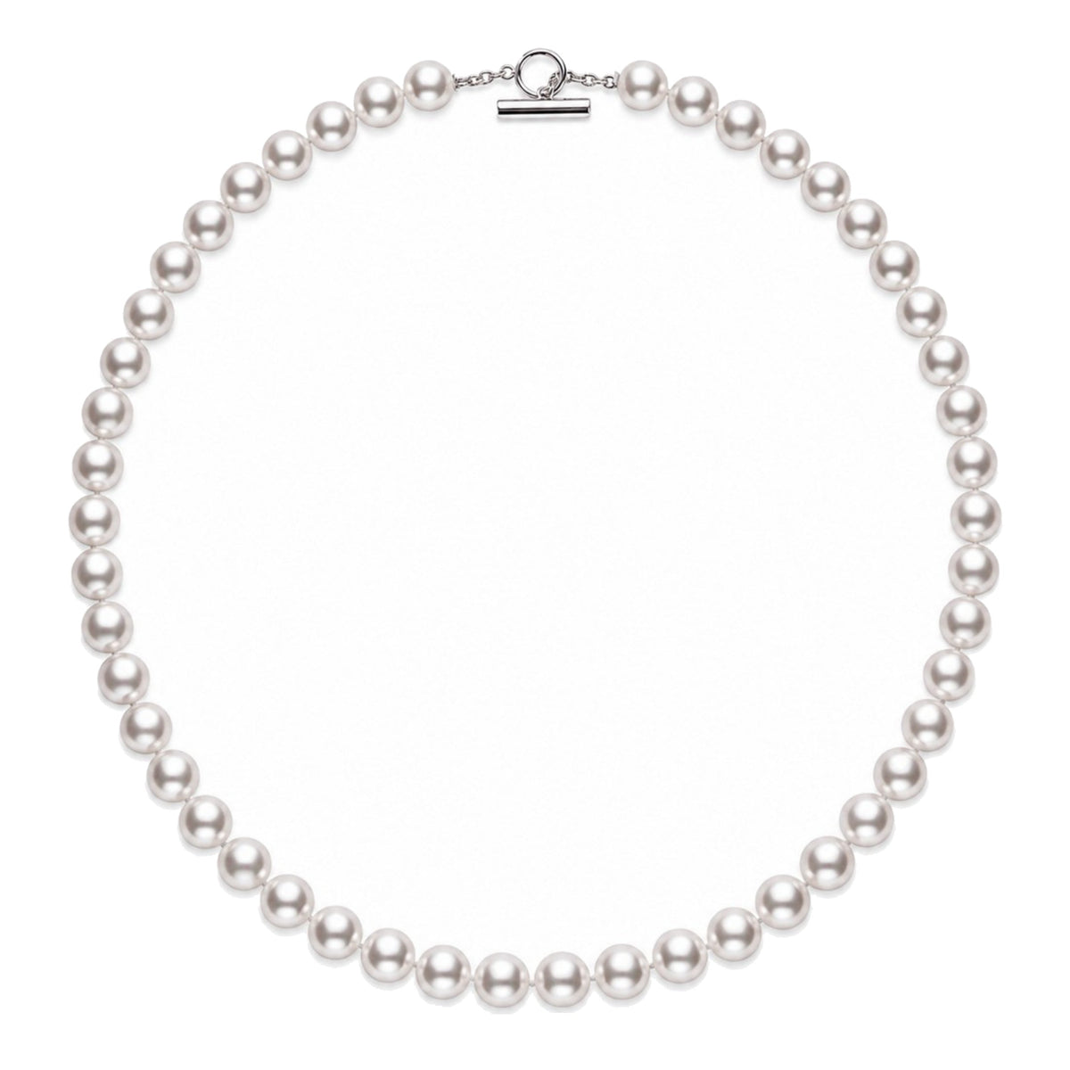 Collana princess in argento 925 con perle Freshwater bianche 56 cm — MIMÍ Milano