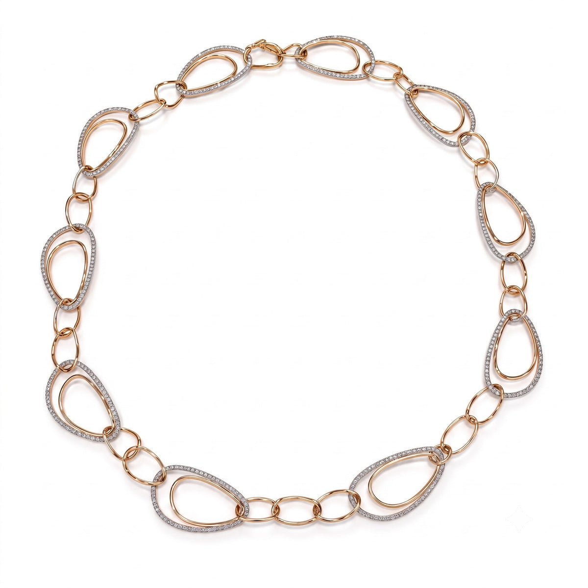 Collana Vivienne in oro rosa 18k con diamanti — MIMÍ Milano