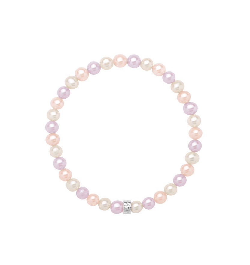 MIMI Bracciale Elastica con perle multicolor