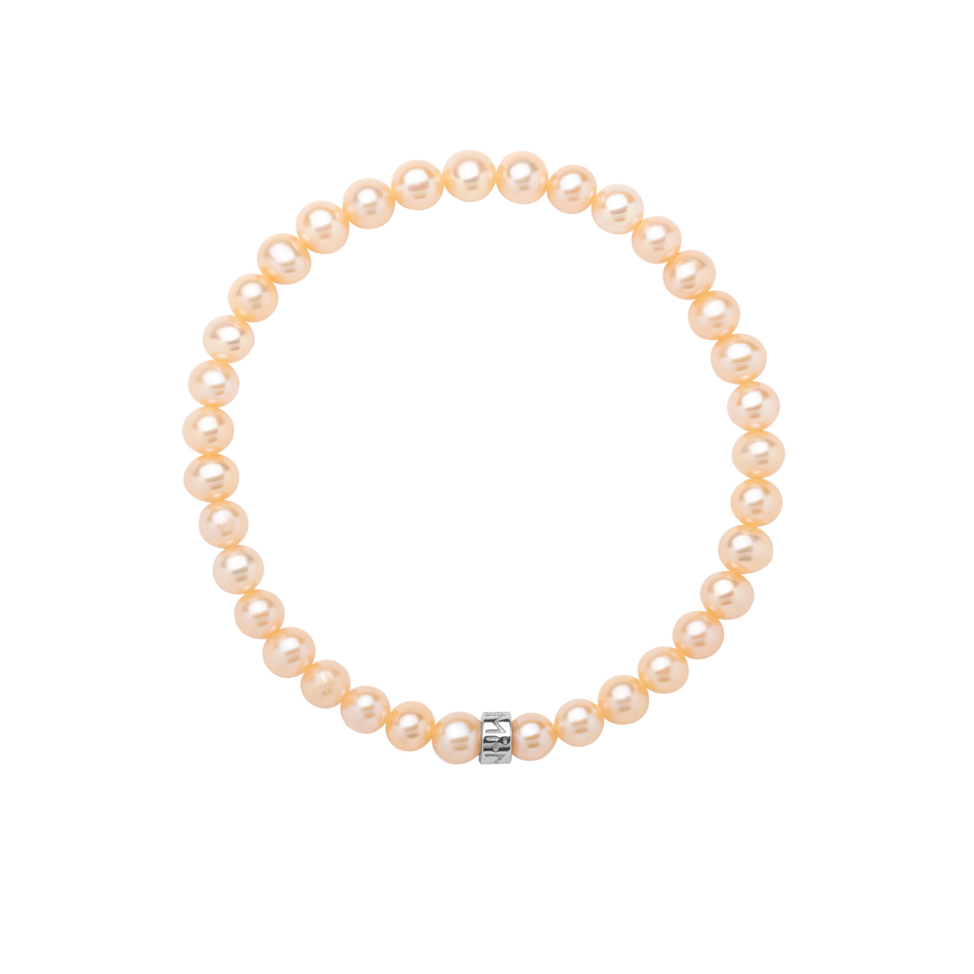 MIMI Bracciale Elastica con perle rosa