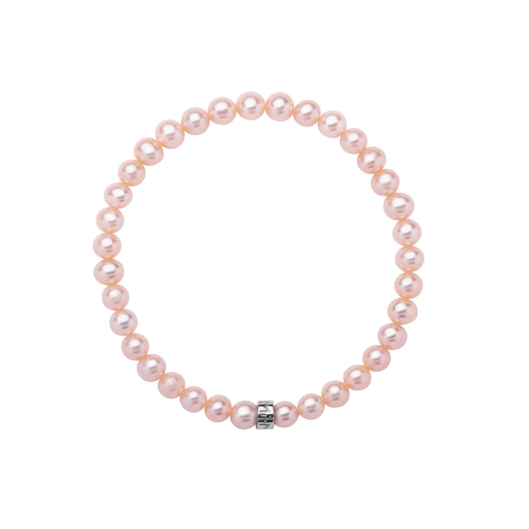 MIMI Bracciale Elastica con perle viola