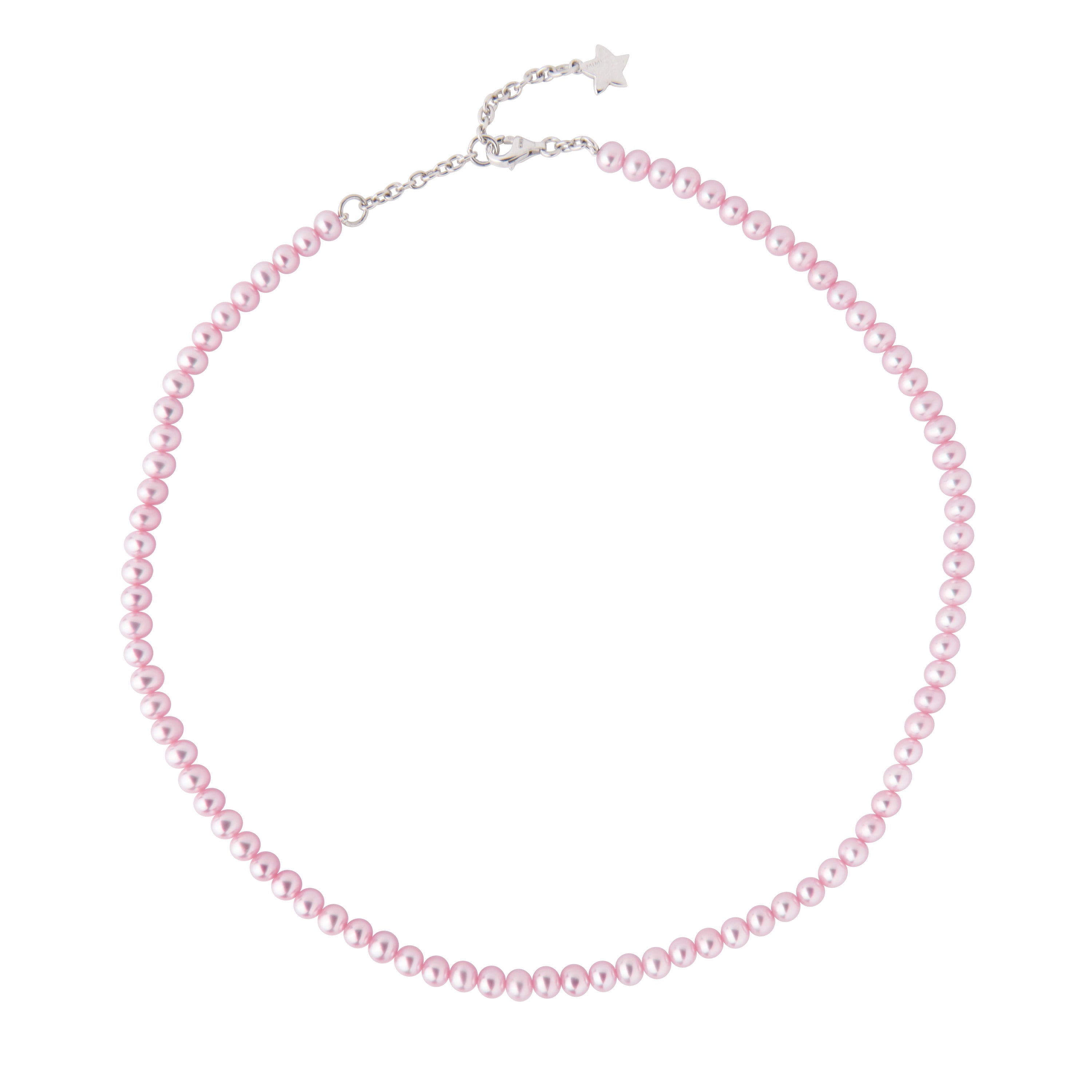 MIMI Collana di perle viola con charm stella