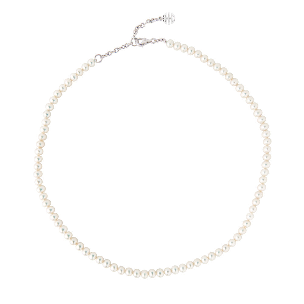 MIMI Collana di perle viola e charm Ognibene Bianco