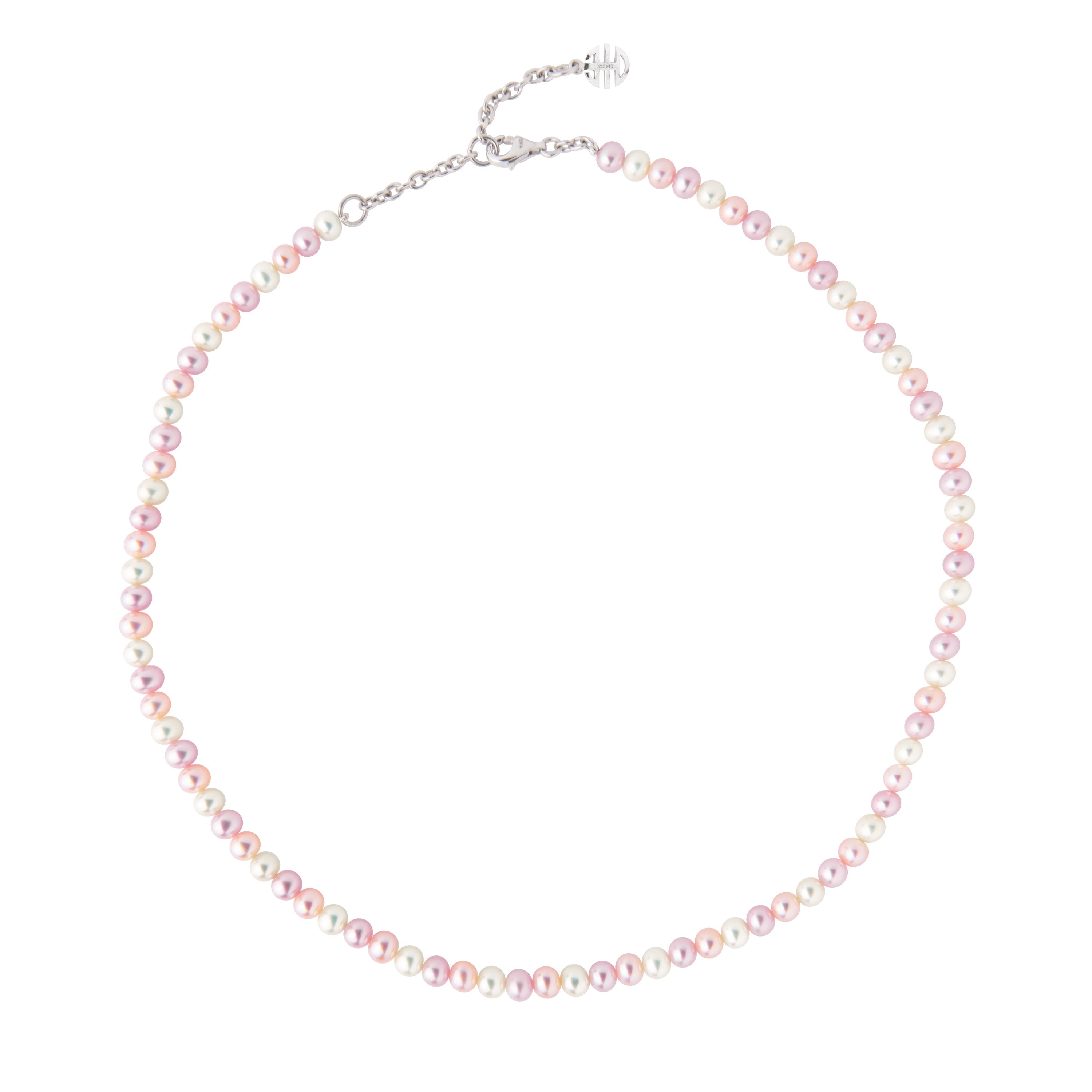MIMI Collana di perle multicolor e charm Ognibene