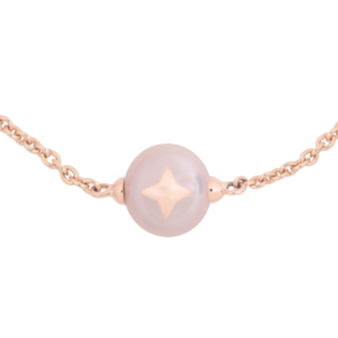 MIMI Bracciale les Lulu in Oro e Perla Freshwater viola- stella