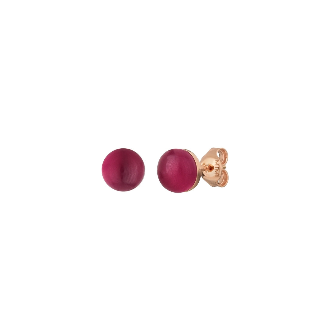 Orecchini Zabette doppietta madreperla rosso