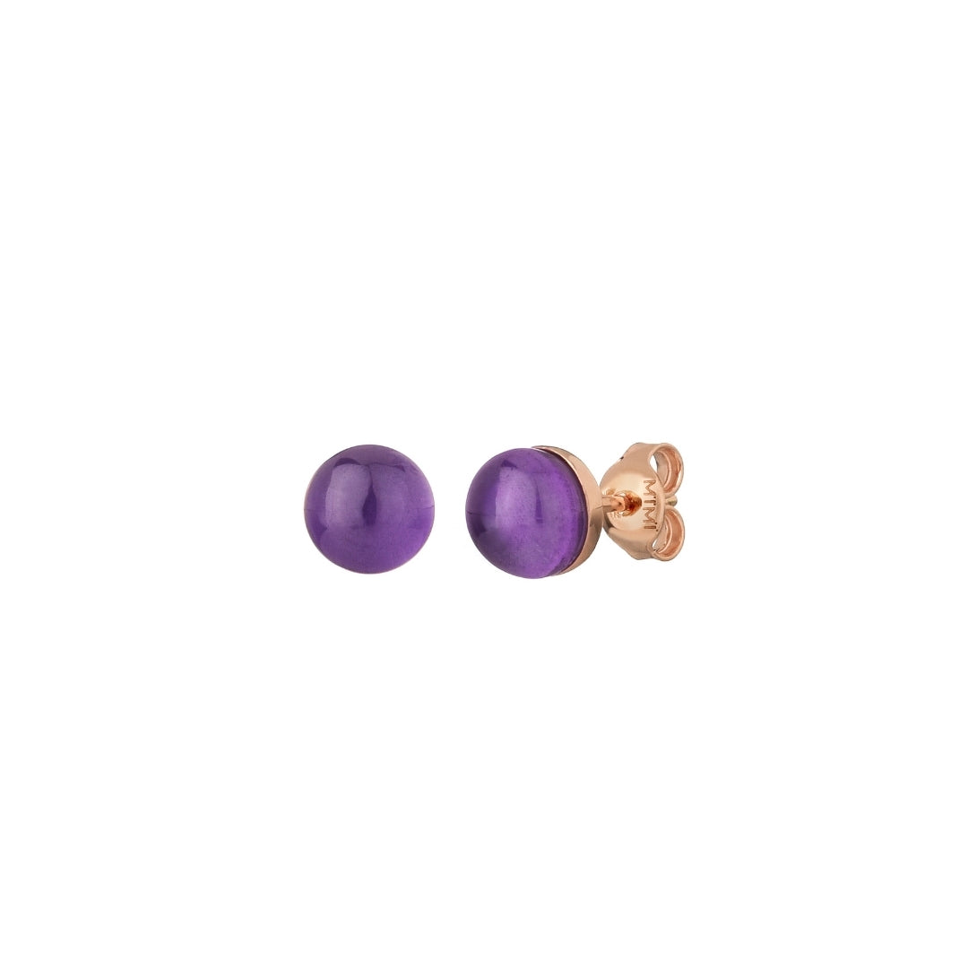 Orecchini Zabette doppietta madreperla viola