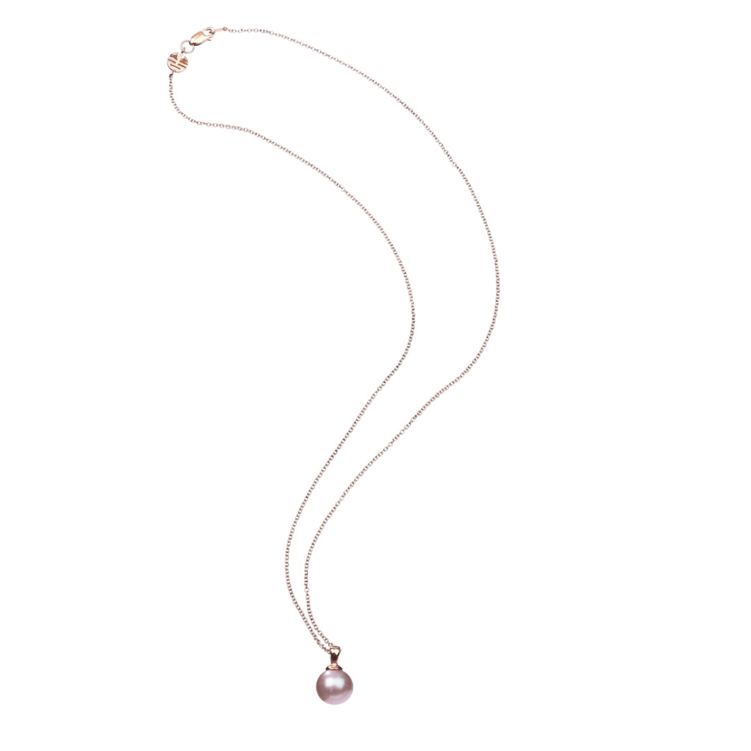 Pendente con perla viola freshwater