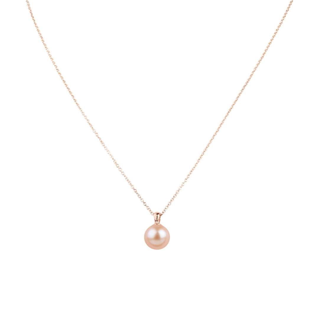 Pendente con perla rosa freshwater