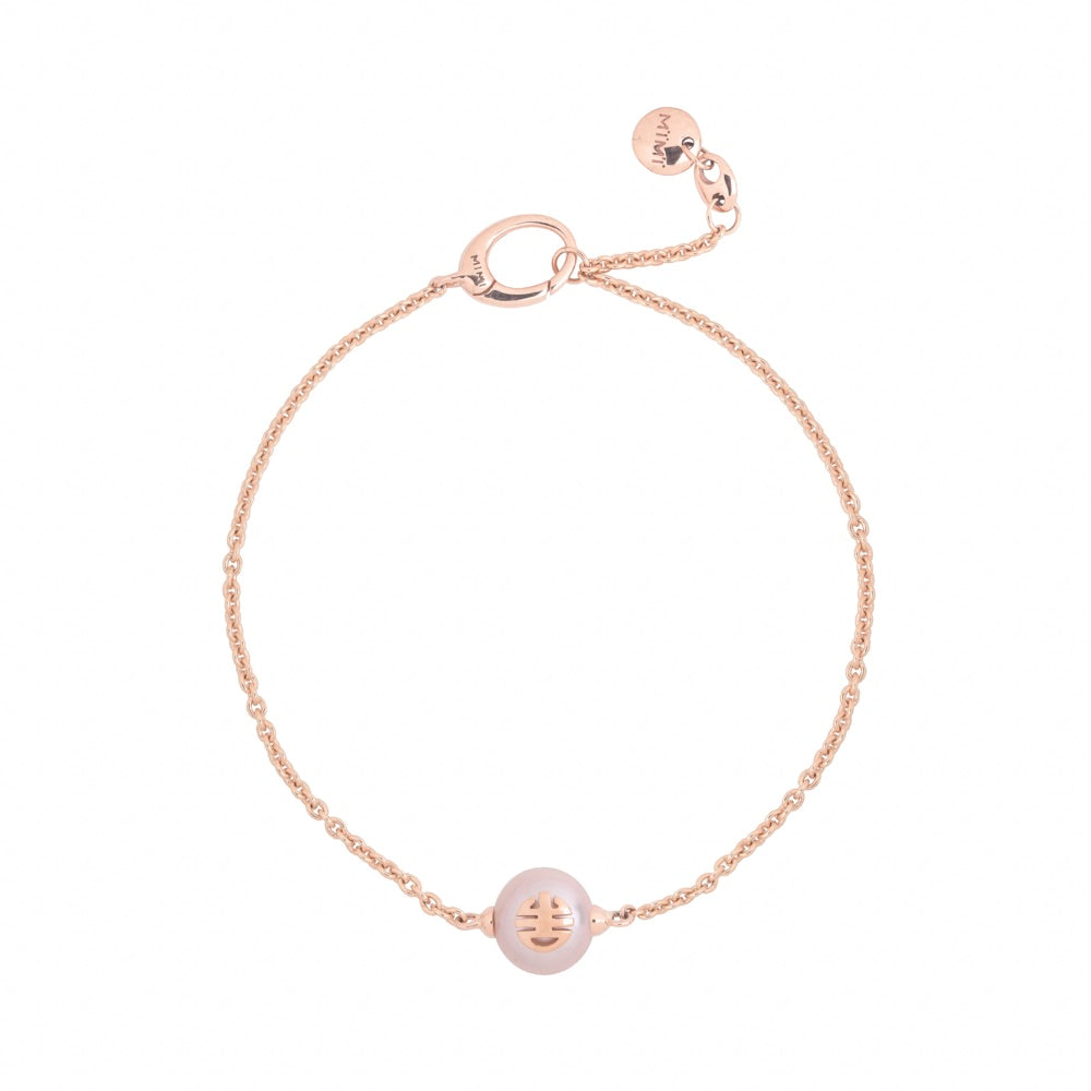 MIMI Bracciale les Lulu in Oro e Perla Freshwater viola- ognibene