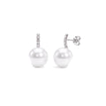 White South Sea pearl earrings