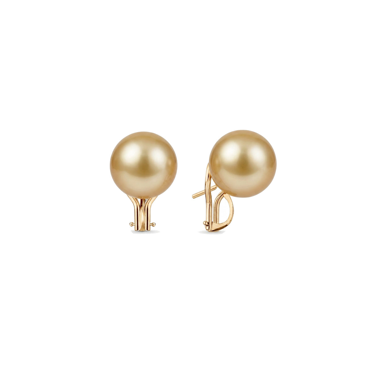 Orecchini in oro bianco 18k con perle South Sea gold — MIMÍ Milano