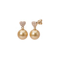 Orecchini perle South Sea gold