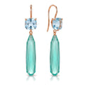 Shanti blue topaz earrings