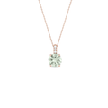 Cherry prasiolite pendant