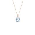 Cherry blue topaz pendant